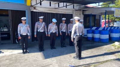 Satlantas Polres Jayawijaya Hadir Di Pagi Hari, Jaga Kelancaran Lalu Lintas di Wamena
