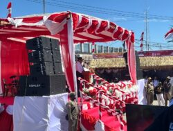 Pameran Pembangunan Meriahkan Hut RI Ke-81, Polres Jayawijaya Hadir Jaga Keamanan