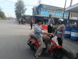Satlantas Polres Jayawijaya Hadir Sejak Pagi, Jaga Kelancaran Lalu Lintas di Wamena