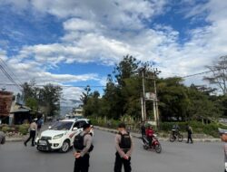 Polres Jayawijaya Laksanakan Strong Point Pagi, Jaga Kelancaran Aktivitas Masyarakat