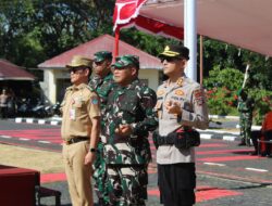 Pastikan Kesiapan Personel dan Sarpras, Kodim 1310/Bitung dan Forkopimda Minut Selenggarakan Apel Gelar Pasukan Kesiapsiagaan Penanggulangan Karhutla di Minahasa Utara