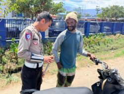Polres Jayawijaya Gelar Patroli dan Pemeriksaan Sajam Serta Miras, Wamena Tetap Aman
