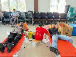 Polres Jayawijaya Ikut Donor Darah Dalam Rangka Hari Lahir Kejaksaan RI ke-81