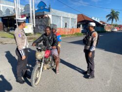 Satlantas Polres Jayawijaya Hadir di Pagi Hari, Jaga Kelancaran Lalu Lintas di Wamena