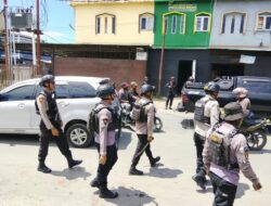 Regu Siaga 1 Polres Jayawijaya Tingkatkan Patroli Dan Respons Cepat Kebakaran di kota Wamena