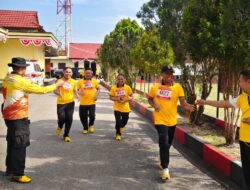 Jaga Kebugaran dan Kesiapsiagaan Personel, Polres Jayawijaya Gelar Kesamaptaan Jasmani Semester II Tahun 2026