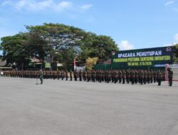 Dukung Proses Pembinaan Generasi Muda TNI AD, Dandim 1310/Bitung Hadiri Upacara Penutupan Pendidikan Pertama Tamtama Infanteri TNI AD Gelombang II TA 2026