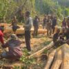 Polsek Asologaima Bersama Sat Reskrim dan Satgas Odc Laksanakan olah TKP Kecelakaan kerja di kampung Araboda