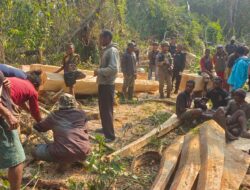 Polsek Asologaima Bersama Sat Reskrim dan Satgas Odc Laksanakan olah TKP Kecelakaan kerja di kampung Araboda