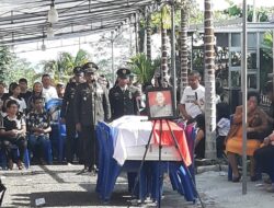 Wujud Penghormatan serta Penghargaan Atas Jasa dan Pengabdian, Kodim 1310/Bitung Gelar Upacara Pemakaman Secara Militer Kepada Almarhum Serka (Purn) Hans Wungkana