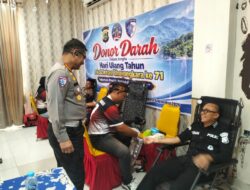 Sambut HUT Lalu Lintas ke-71, Ditlantas Polda Papua Barat Gelar Donor Darah
