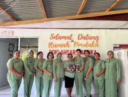 Pererat hubungan Silaturahmi dan Kekeluargaan, Ketua Persit KCK Cabang LXII Kodim 1310/Bitung Ny. Meryah Dewa Made melaksanakan Kunjungan kerja ke Ranting 03 persit KCK Koramil 1310-02/Lembeh