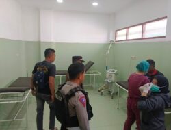 Polres Jayawijaya, Personel Polsek Kawasan Bandara Monitoring Korban Laka Lantas di RSUD Wamena