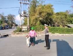 Satlantas Polres Jayawijaya Gelar Strong Point Pagi, Wujudkan Pelayanan Humanis kepada Masyarakat