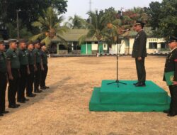 Momen Peringatan HUT ke-81 TNI, Kodim 1310/Bitung Gelar Upacara, Pelantikan Kenaikan Pangkat dan Serahkan Piala Lomba PBB Antar SMA